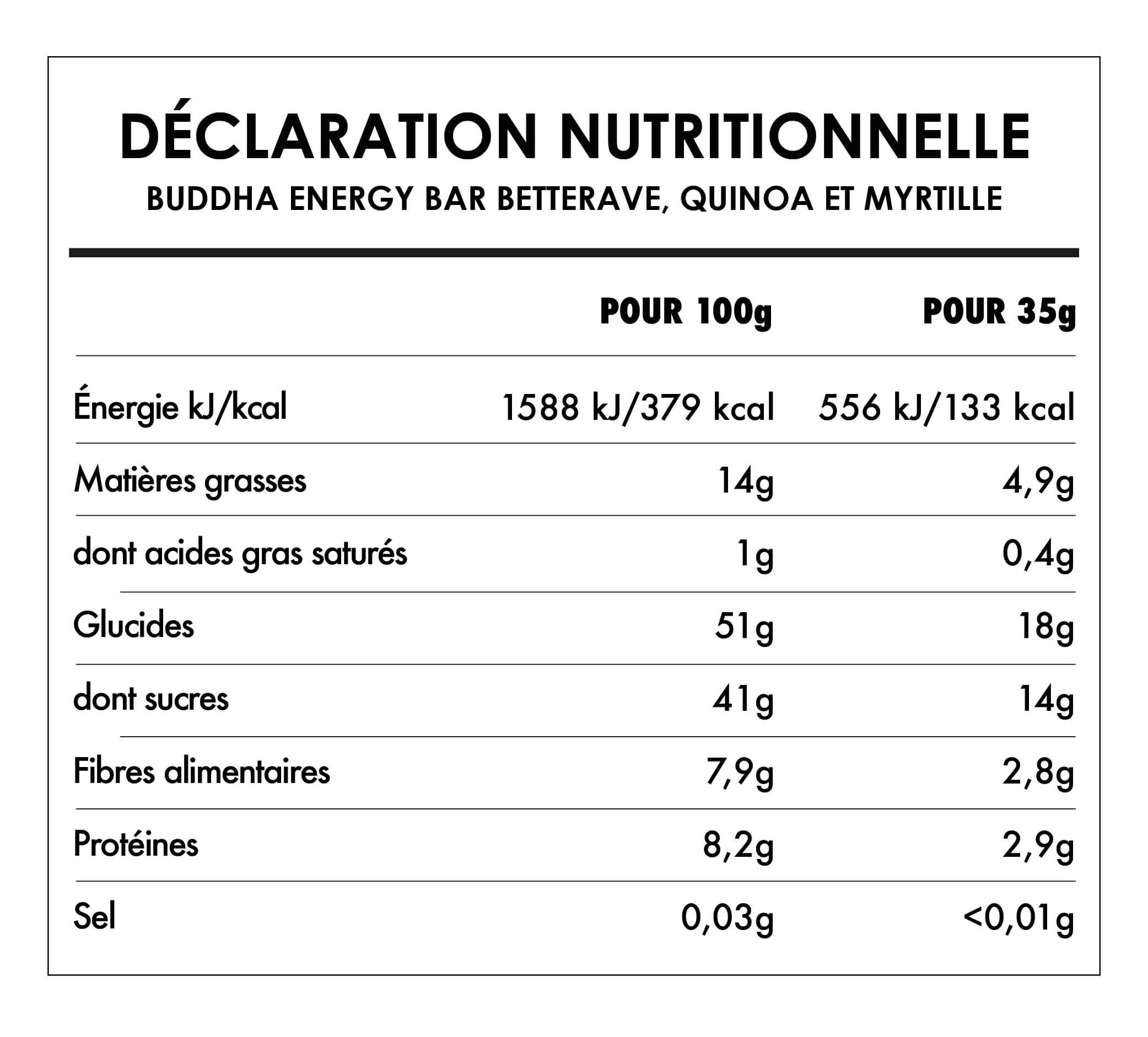 Buddha Energy Bar Barbabietola Quinoa Mirtillo (15x35g) 4